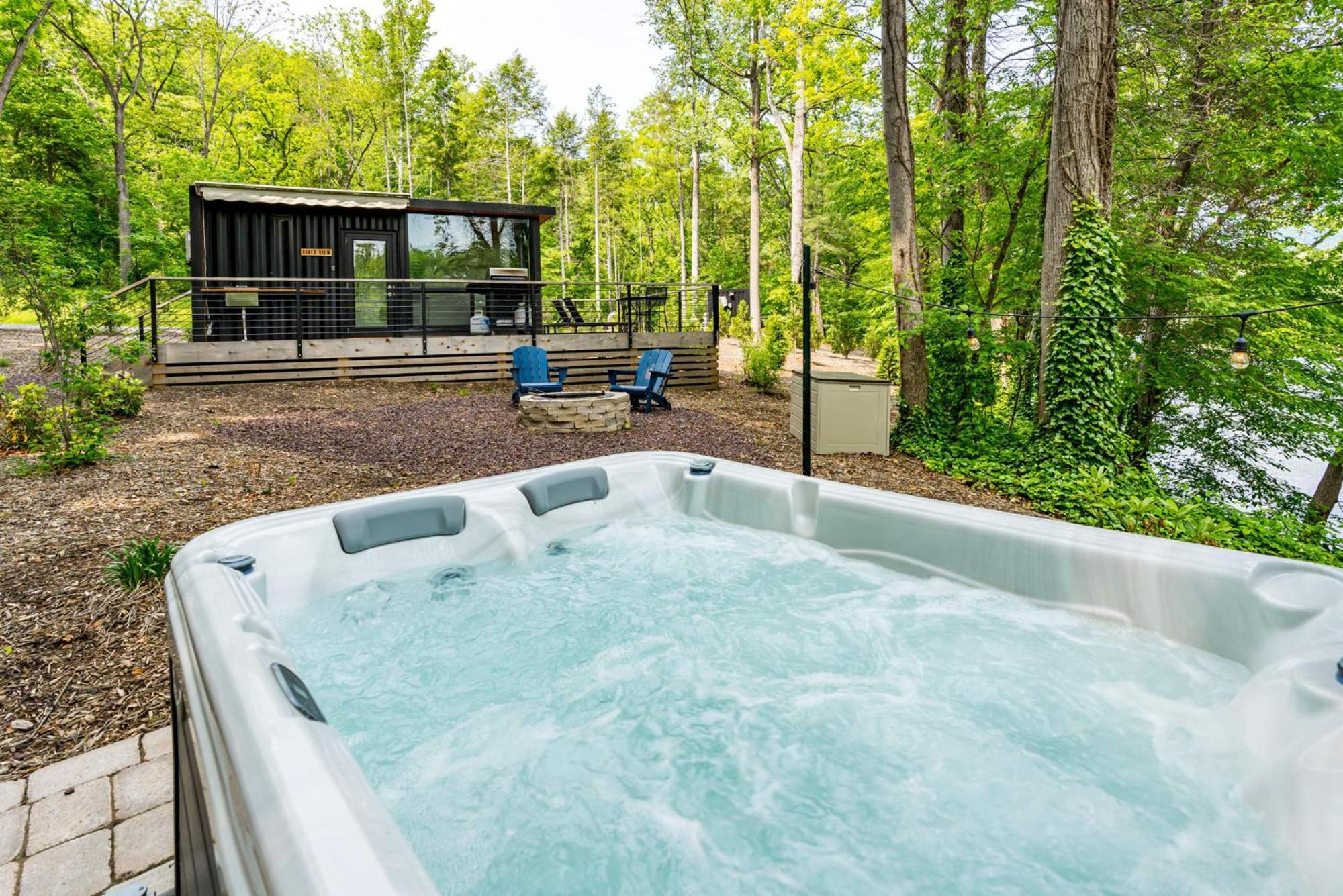 Riverside Tiny Cabin W Hot Tub, Fire Pit, & Kayaks Rileyville Exterior foto